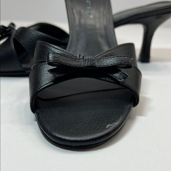 Lower East Side Black Women's Heeled Sandals - Picture 2 of 7